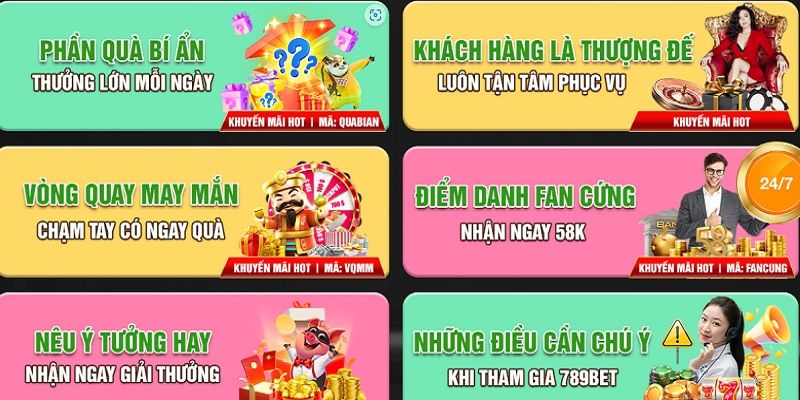 Quy định tham gia khuyến mãi Nổ Hũ Bắn Cá 789bet